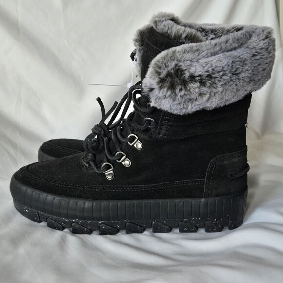 Sperry Shoes - Sperry Womens Torrent Lace Up Size 8.5 Black Waterproof Winter Boots Insulated